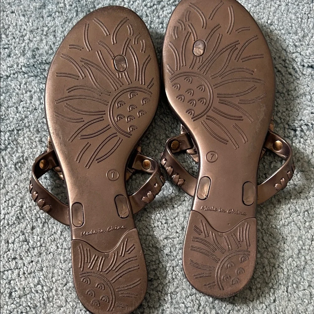 Jack Rogers Brown Jelly Sandals - Picture 2 of 3
